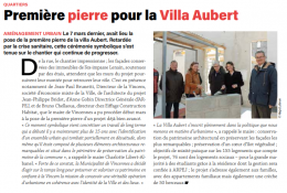 Première pierre pour la Villa Aubert